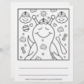 Cute Snail Baseball Blessings | Coloring Page (Front/Back)