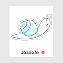Cute snail doodle drawing sticker