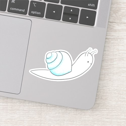 Cute snail doodle drawing sticker