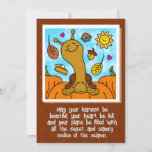 ❤️ Cute Snail Happy Thanksgiving  Holiday Card