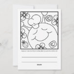Cute Snail Memorial Day BBQ Coloring Holiday Card