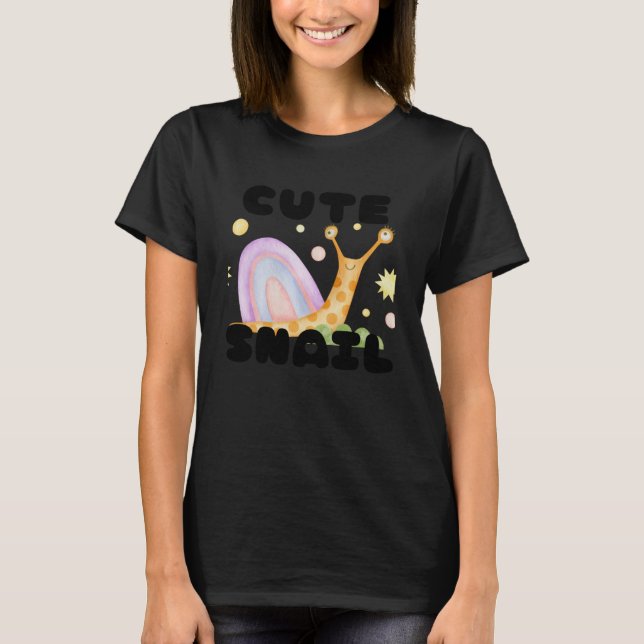 Cute Snail Nr. 3 Pullover Hoodie (Front)