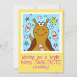 ❤️ Cute Snail Nurse Get Well Soon  Card