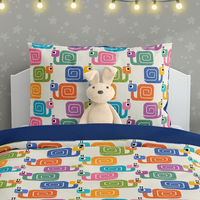 Cute Snail Pattern on Cream Pillow Case (Creator Uploaded)