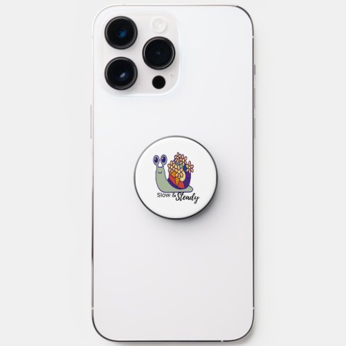 Cute Snail Pop Grip for Phones-Accessory