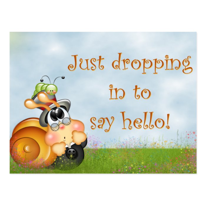 Cute Snail Postcard