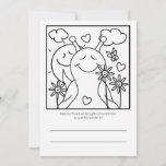 Cute Snail Sending Smiles Spring Coloring |  Card