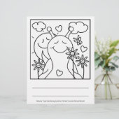 Cute Snail Sending Smiles Spring | Coloring Page (Standing Front)