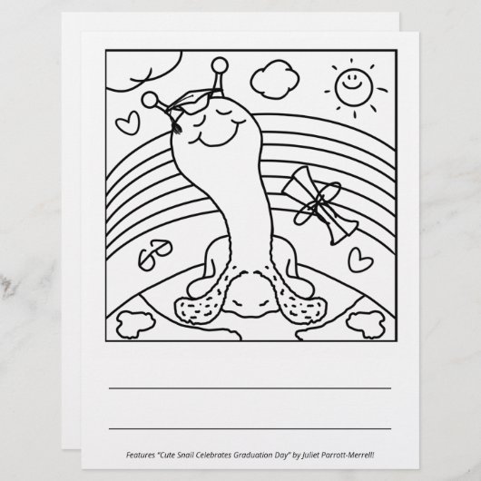 Cute Snail SNAILED IT To The Top Graduation (Front/Back)