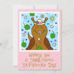 Cute Snail St Patricks Day Coloring | Holiday Card