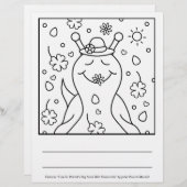 Cute Snail St Patricks Day | Coloring Page (Front/Back)