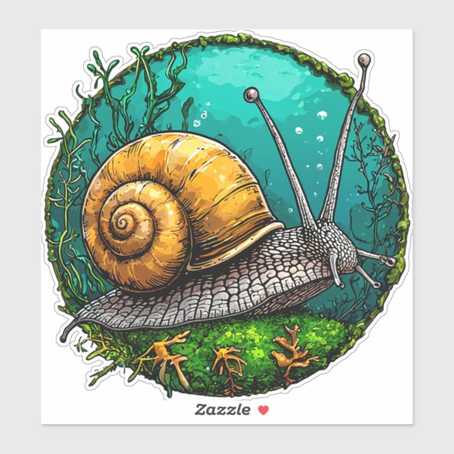 Cute Snail Sticker (Sheet)