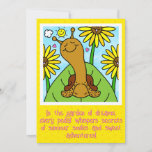 ❤️ Cute Snail Summer Garden Chat Thinking Of You Card