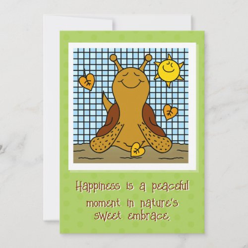 ❤️ Cute Snail Sunshine And Leaf Mosaic Happy Fall Card
