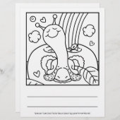 Cute Snail Teacher Appreciation Coloring Page (Front/Back)