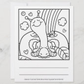 Cute Snail Teacher Appreciation Coloring Page (Front)