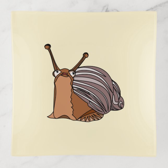Cute Snail Trinket Tray (Front)