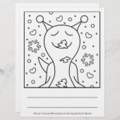 Cute Snail With Christmas Cookie | Coloring Page (Front/Back)