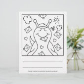 Cute Snail You’ve Got Mail Coloring Page (Standing Front)