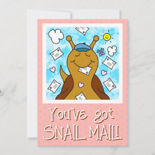 Cute Snail You’ve Got Mail Greeting Card