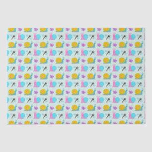 Cute Snails, Butterflies and Dragonflies Tissue Paper