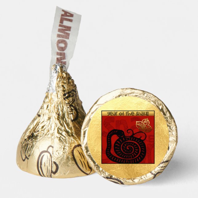 Cute Snake Chinese New Year Zodiac Birthday CF Hershey®'s Kisses® (Front)