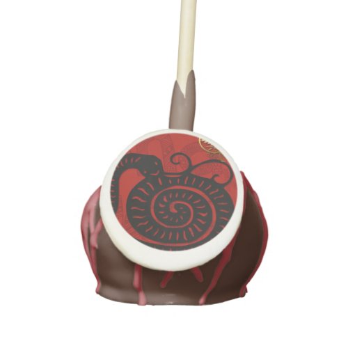 Cute Snake Chinese New Year Zodiac Birthday CP Cake Pops