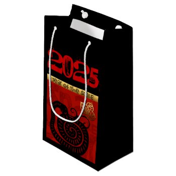 Cute Snake Chinese New Year Zodiac Birthday Sgb Small Gift Bag by 2020_Year_of_rat at Zazzle