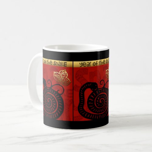 Cute Snake Chinese Year 2025 Zodiac Birthday 2TM Coffee Mug