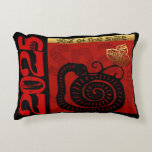 Cute Snake Chinese Year 2025 Zodiac Birthday Ap A Accent Pillow at Zazzle