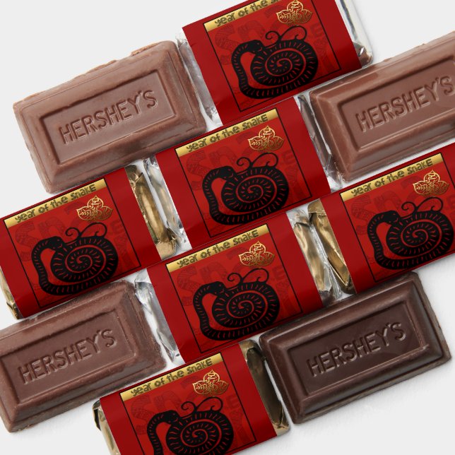 Cute Snake Chinese Year Zodiac Birthday HMin Hershey's Miniatures (Assorted)