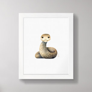 Cute Snake Poster Print
