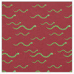 Cute Snakes Kid Baby Nursery Red Reptiles Fabric