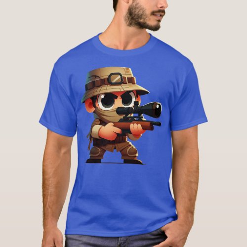 Cute Sniper Soldier T_Shirt
