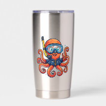 Cute Snorkeling Octopus - Ocean Explorer