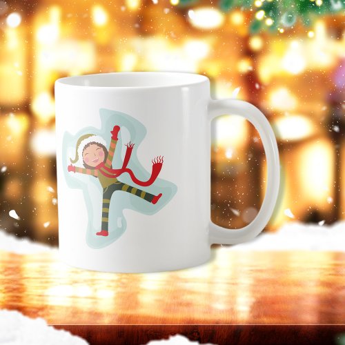 Cute Snow Angel Girl Coffee Mug