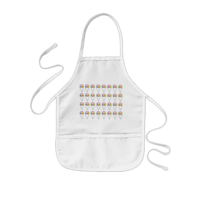 Cute Snow Cones Kids' Apron (Front)