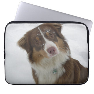 Cute Snow Dog Laptop Sleeve