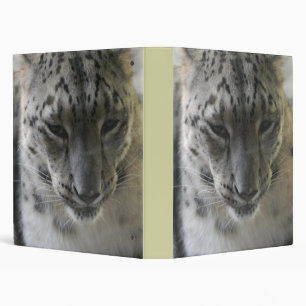 Cute Snow Leopard Binder