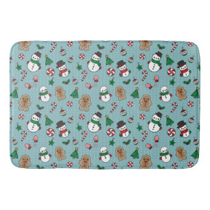 Cute Snow Pals bath mat