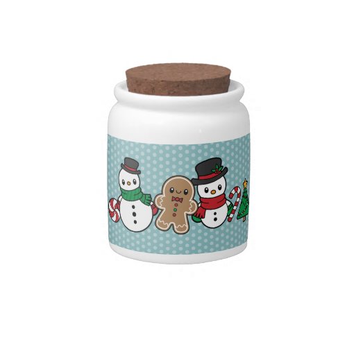 Cute Snow Pals candy jar