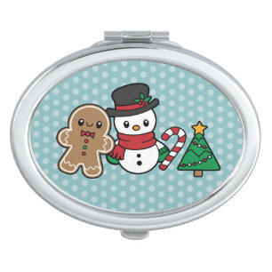 Cute Snow Pals compact mirror