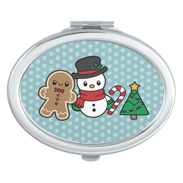 Cute Snow Pals compact mirror (Front)