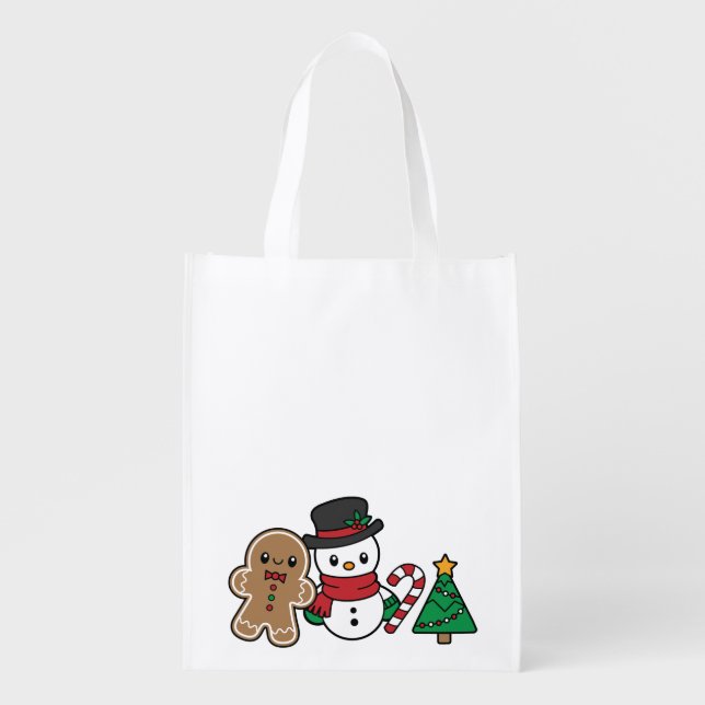 Cute Snow Pals reusable bag (Front)