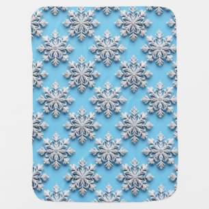 Cute Snowflake Infant Soft Winter Baby Gift Blanket