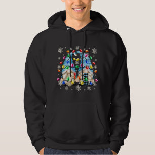 Cute Snowflake Pattern And Christmas Gnome Christm Hoodie