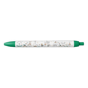 Cute Snowflakes and Holiday Animals Pen