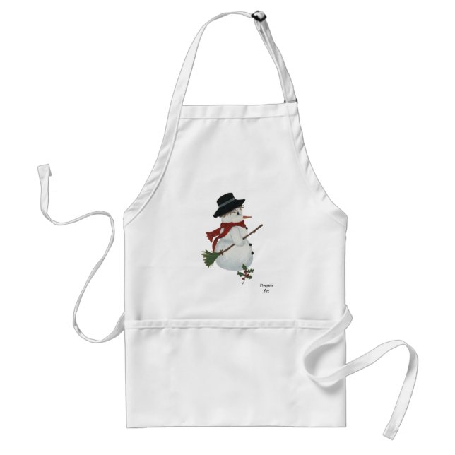 Cute Snowman Apron (Front)