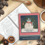 Cute Snowman Christmas Calories Quote Pink Recipe Notebook<br><div class="desc">Cute Christmas Calories snowman personalized recipe books for any age. Makes a unique and fun gift for sons, daughters, friends, newlyweds etc. Fill out the pages with your favorite holiday recipes for an even ‘sweeter’ gift! Add grandmas secret recipes and keep the traditions alive. For more of my daily, inspirational...</div>