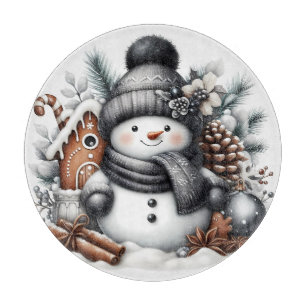 Cute Snowman Christmas  Cutting Board